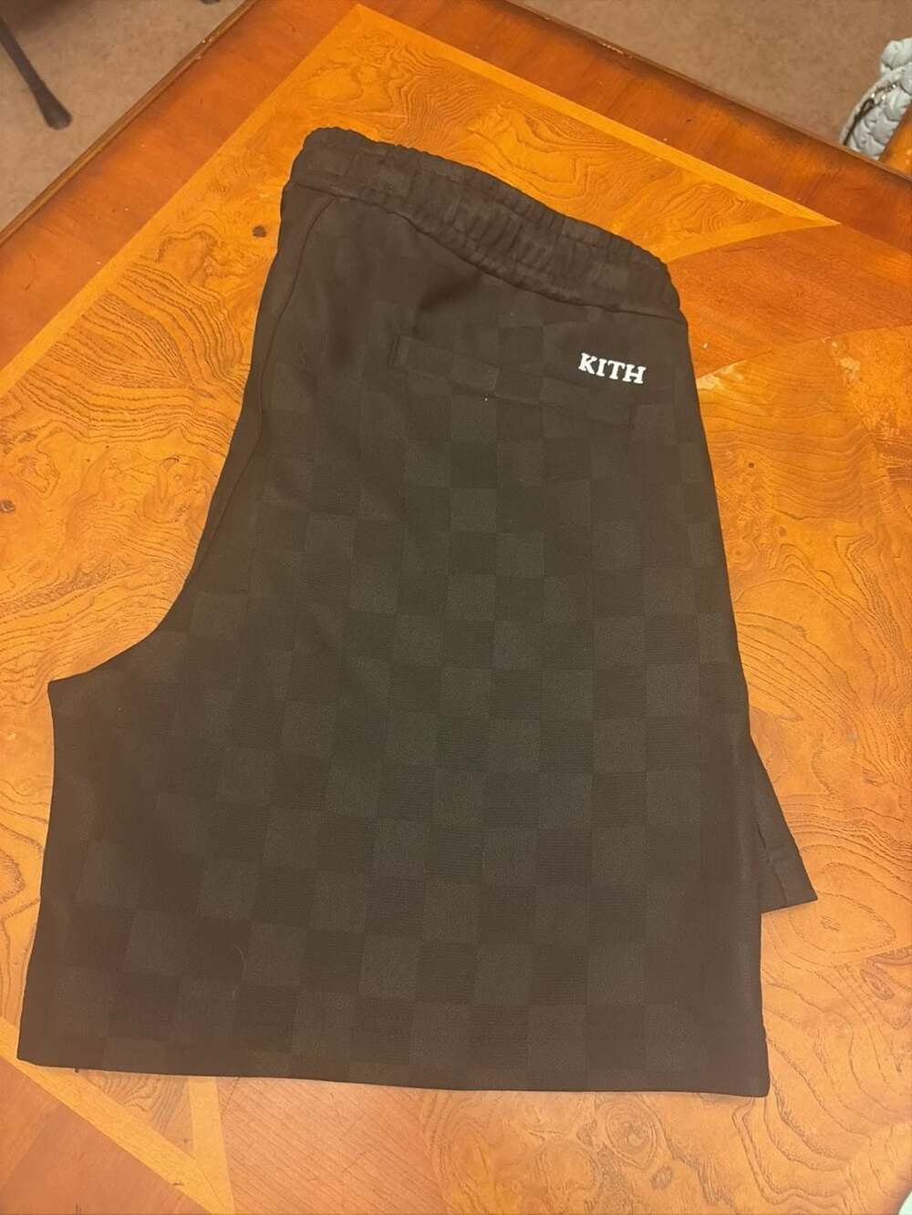 Kith Checkerboard Jacquard Basketball Shorts size large